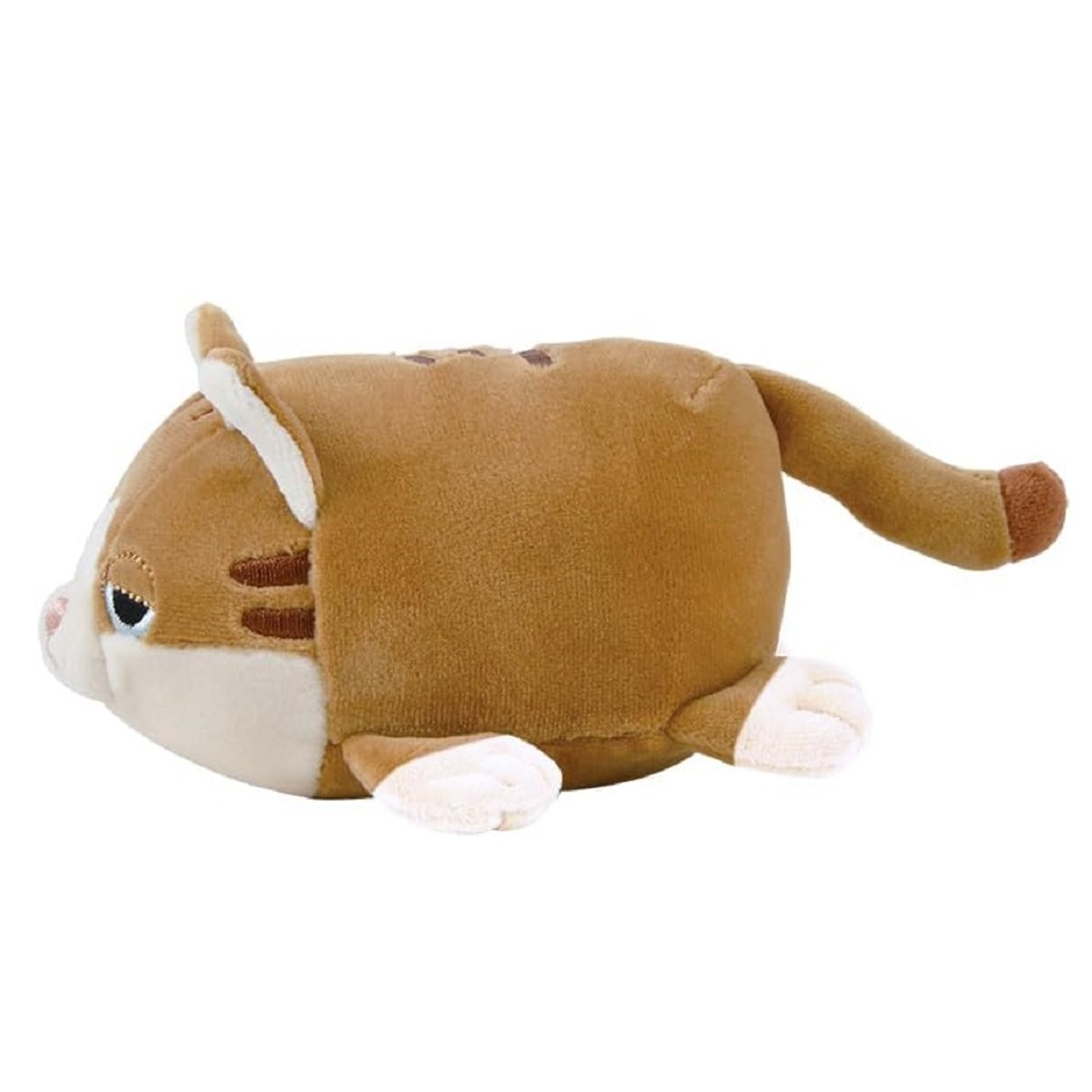 Porte-clé peluche marron, beige, rose, NEMU NEMU