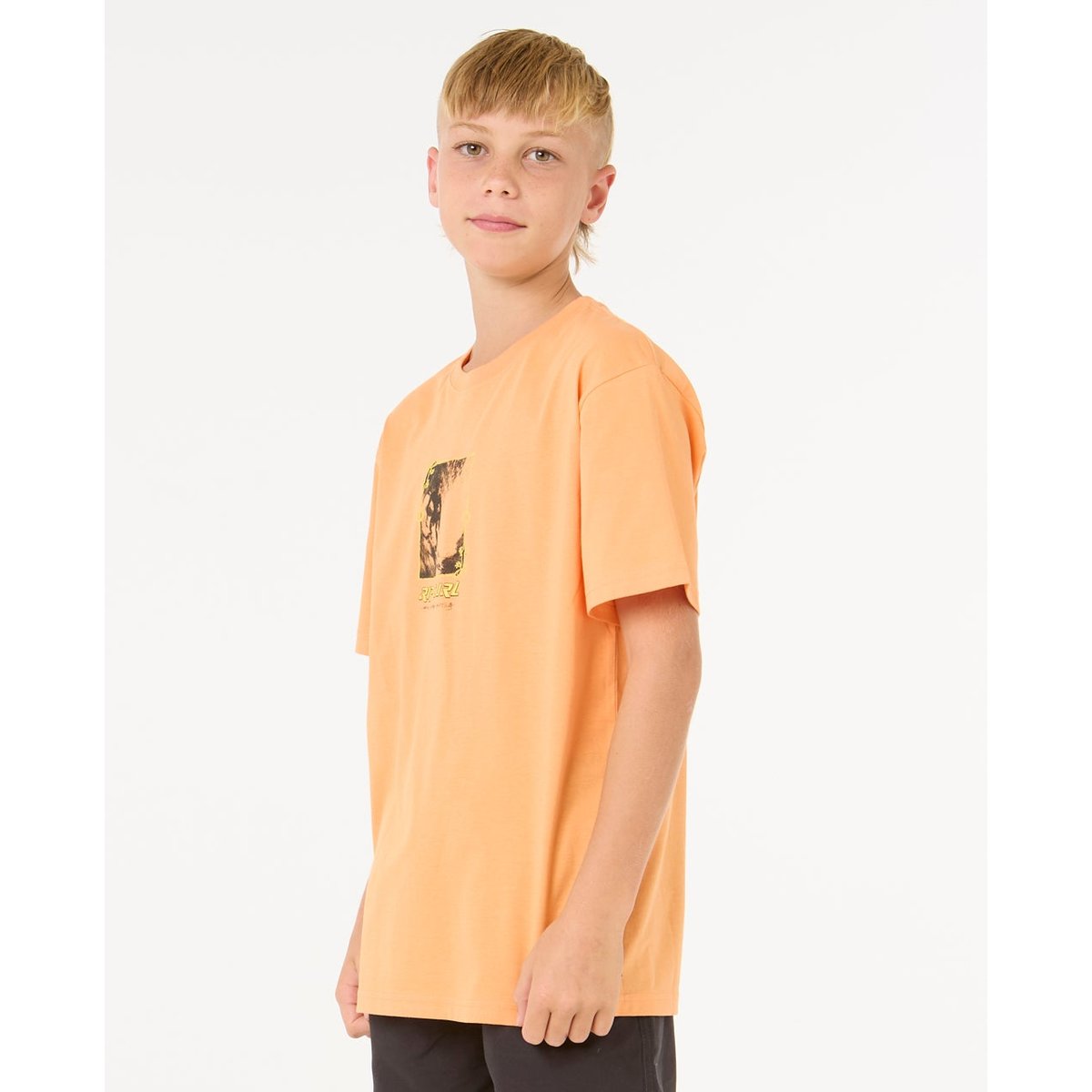 T-shirt Raw Energy FRAME Enfant zeste de mandarine, RIP CURL
