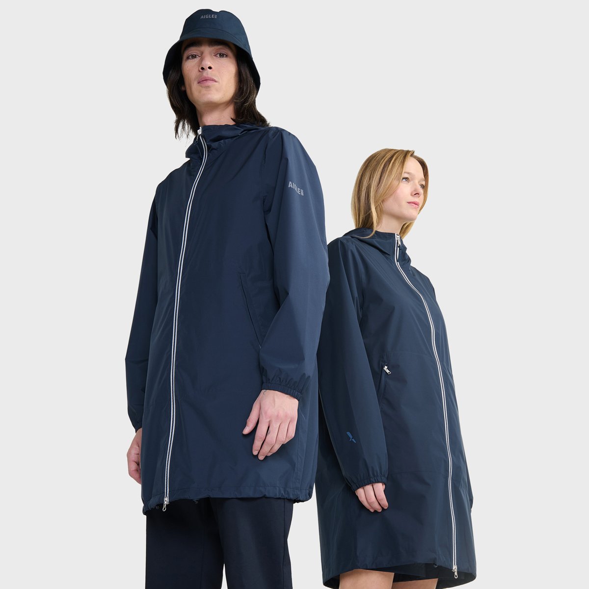 Coupe-vent imperméable unisexe Rainpack 90 bleu nuit, AIGLE