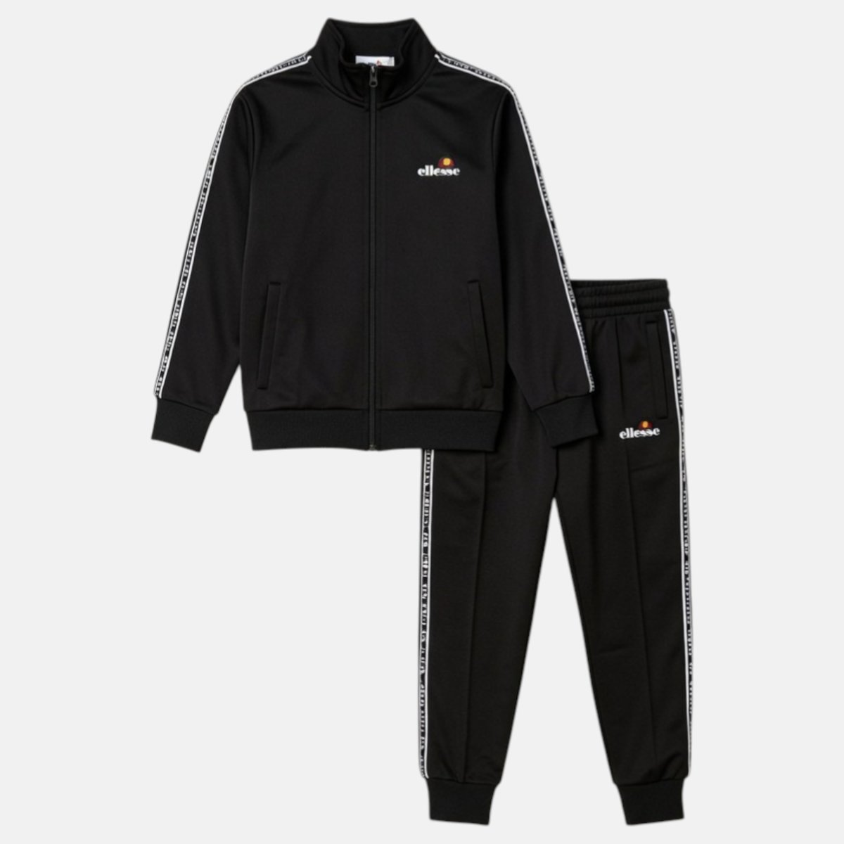 Ensemble veste zippée col montant et pantalon de jogging TRACK noir, ELLESSE