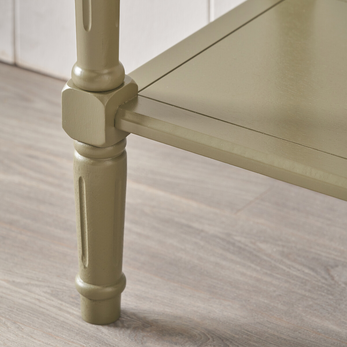 Hawthorne Pine Wood Console Table olive green, SO'HOME