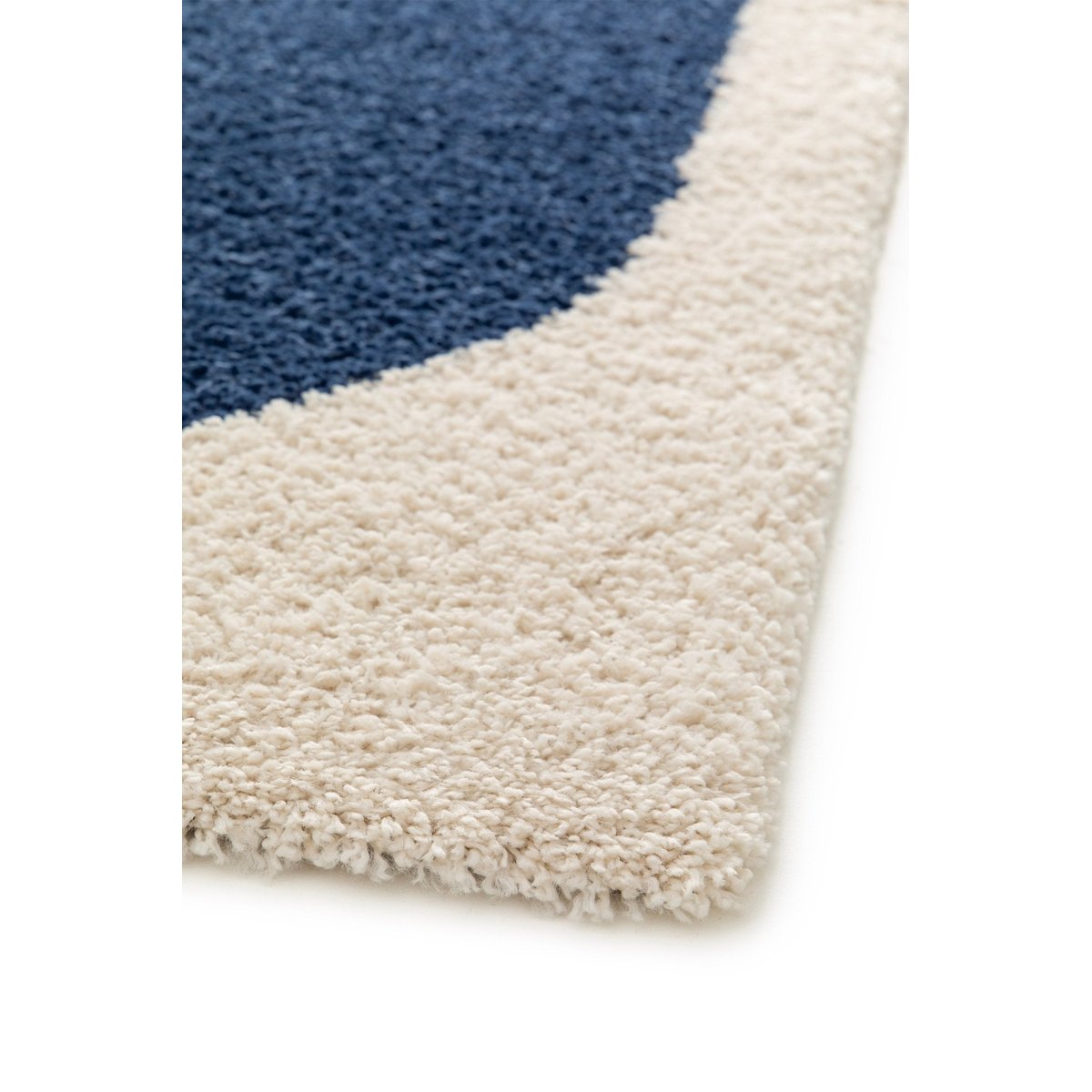 Tapis design épais et confortable GATSBY bleu naturel, AFK LIVING