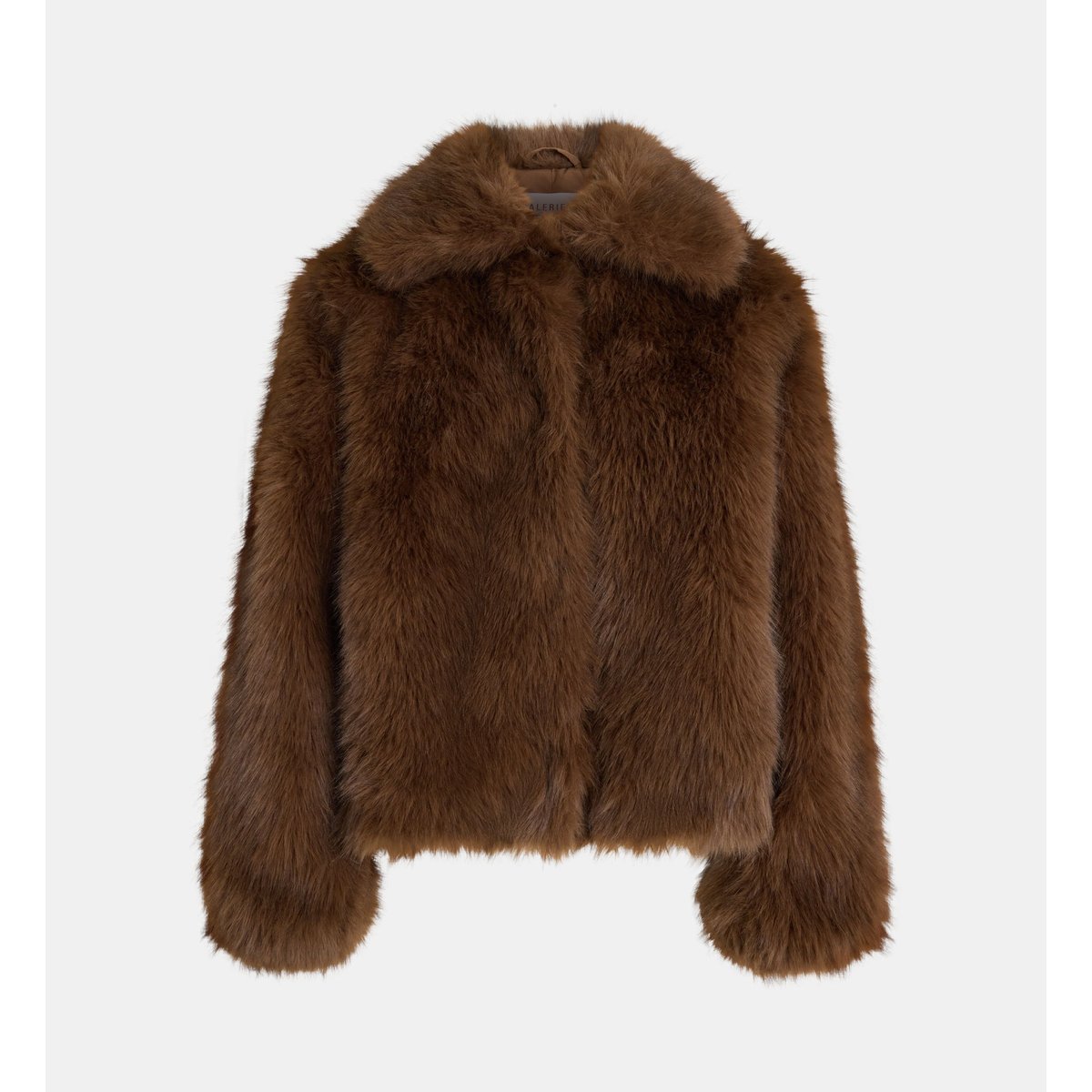 Manteau court fox fur marron foncé, GALERIES LAFAYETTE