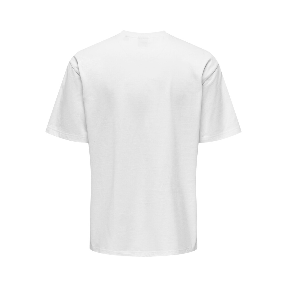 T-shirt col rond ample blanc, ONLY & SONS