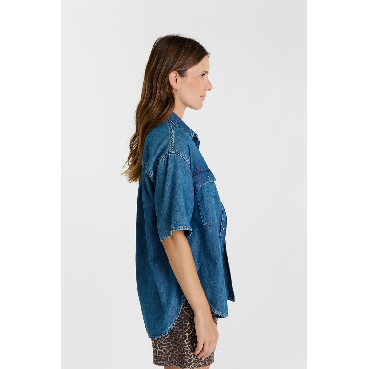 Chemise en jeans LIVIANE blue, LE TEMPS DES CERISES