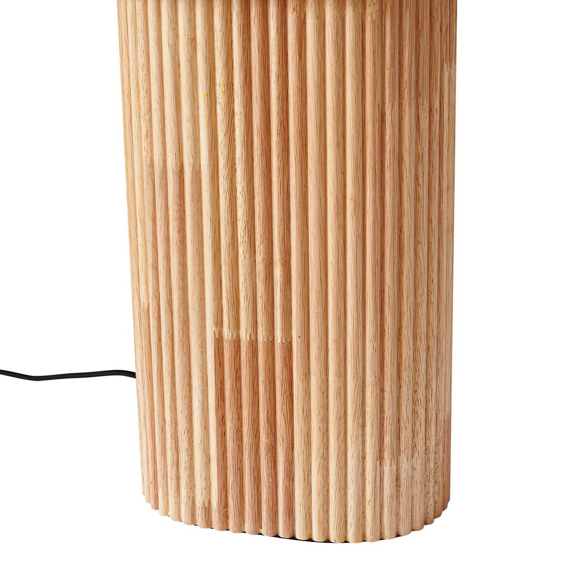 Lampadaire en bois scandinave, Kimiko bois clair, beige, LINDBY