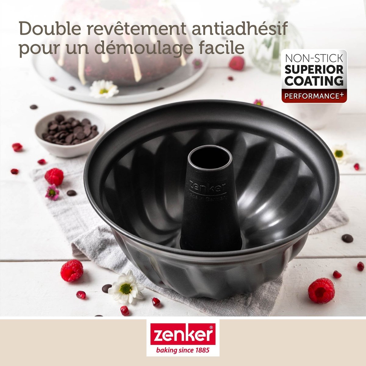 Moule à kouglof 22 cm PERFECTBACK+ noir, ZENKER