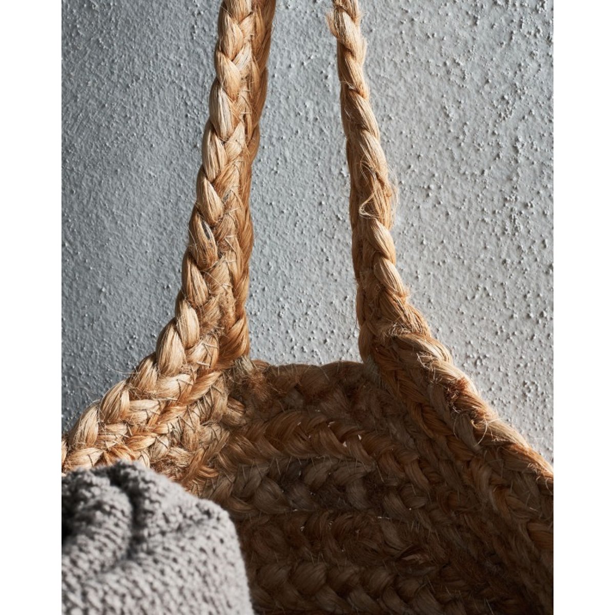 Panier rangement mural jute Rarmla marron clair, HOUSE DOCTOR