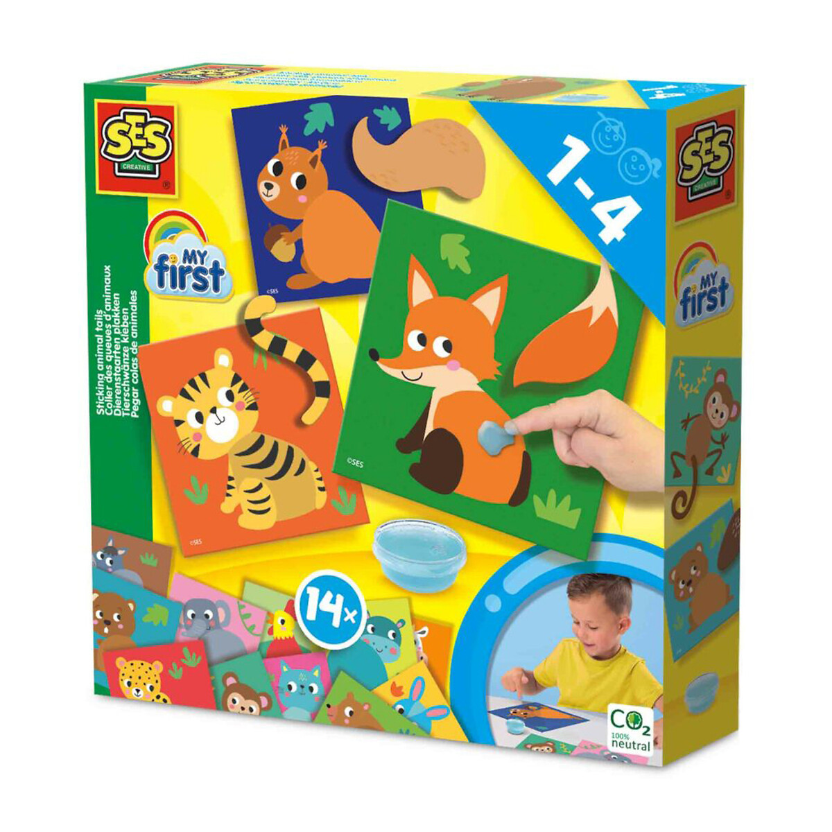 Brinquedo "Colagem de caudas de animais", SES multicolor, SES