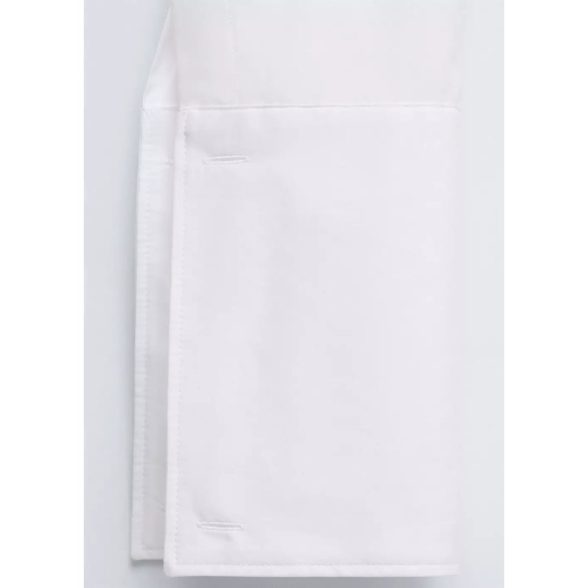 Chemise coton cintrée blanc, MANGO