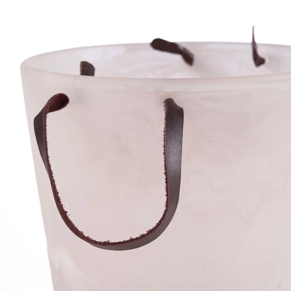 Seau à glace en résine RESIN rose blanc, BAZAR BIZAR