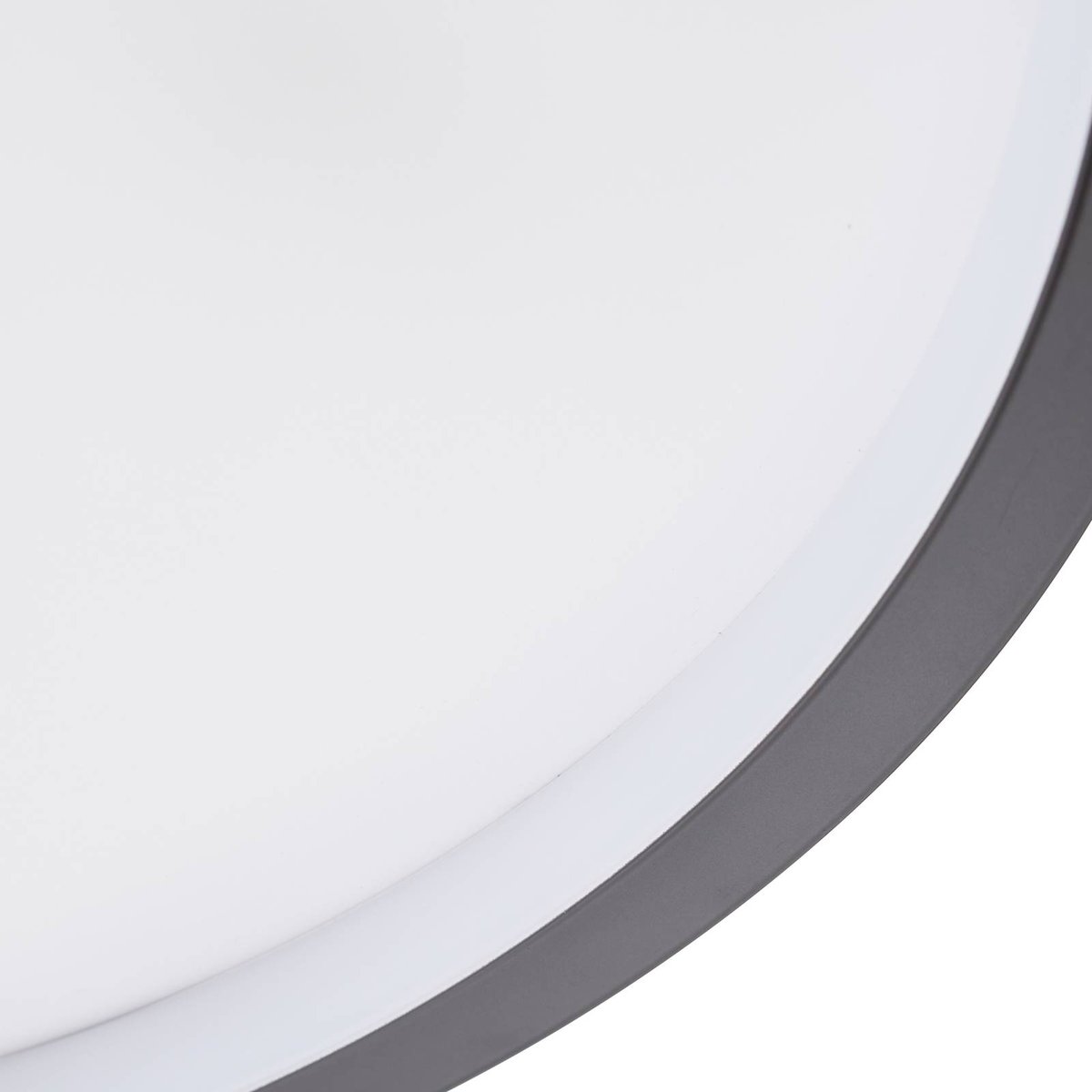 Plafonnier LED, Edenia blanc, noir, LINDBY