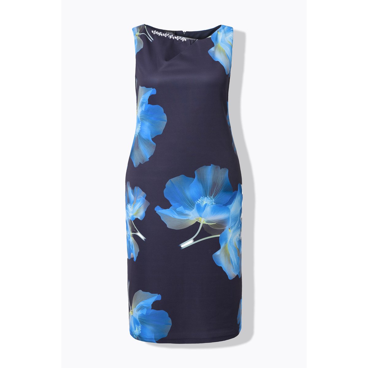 Robe midi sans manches marine, ULLA POPKEN