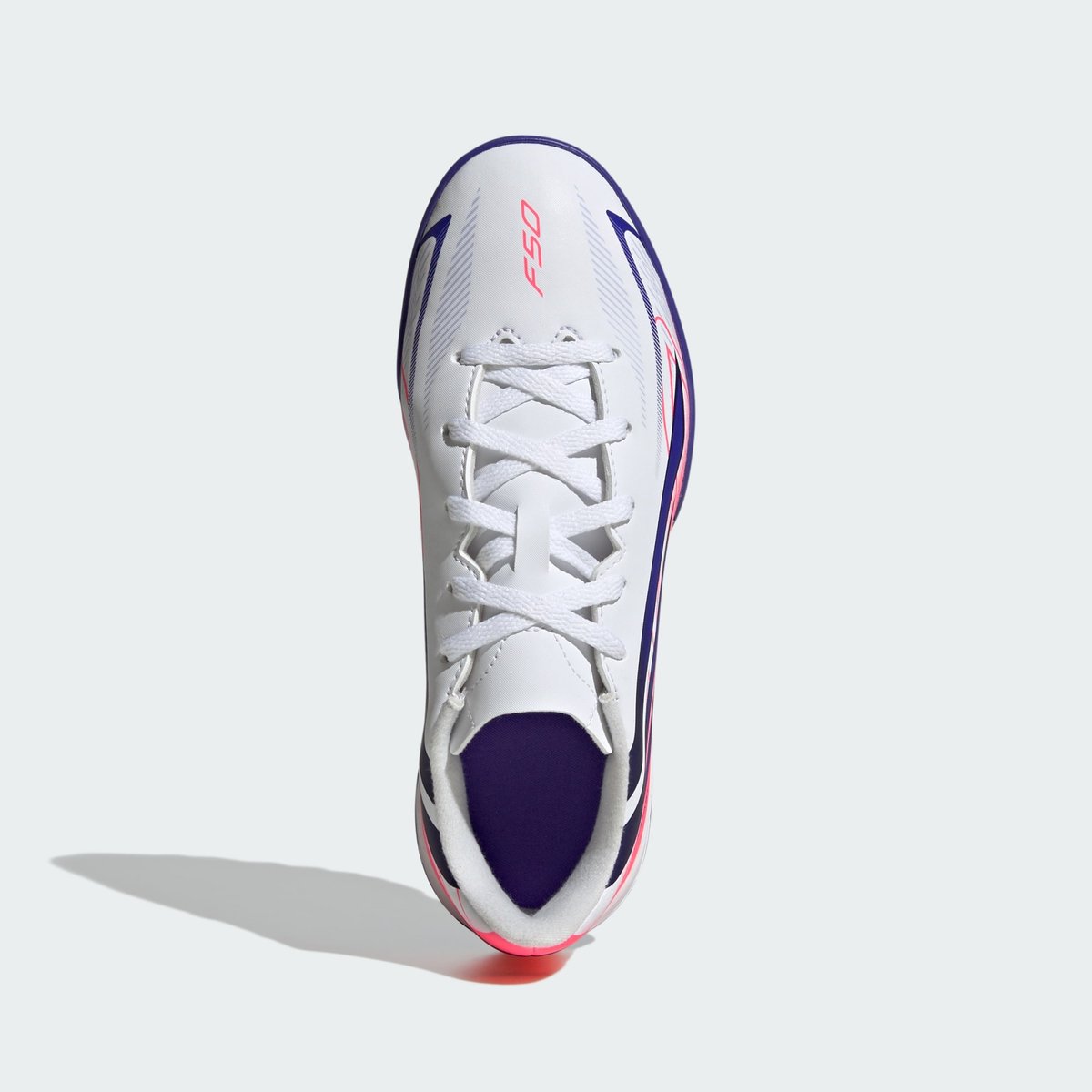 Chaussure De Football F50 Hyperfast Club Turf Enfants Chaussure De Football F50 Hyperfast Club Turf Enfants cloud white / solar purple / solar turbo, adidas Performance