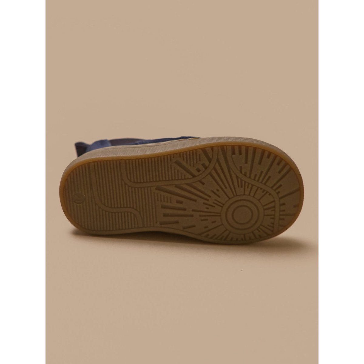 Boots chelsea bout fleuri cuir marine, CYRILLUS