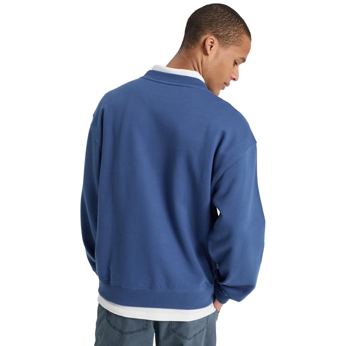 Sweat NEW ICONIC bleu monaco blue, QUIKSILVER