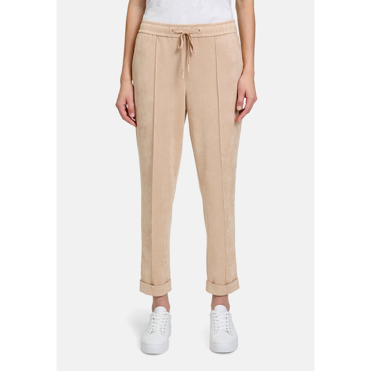 Pantalon à enfiler à nervures gris, BETTY & CO