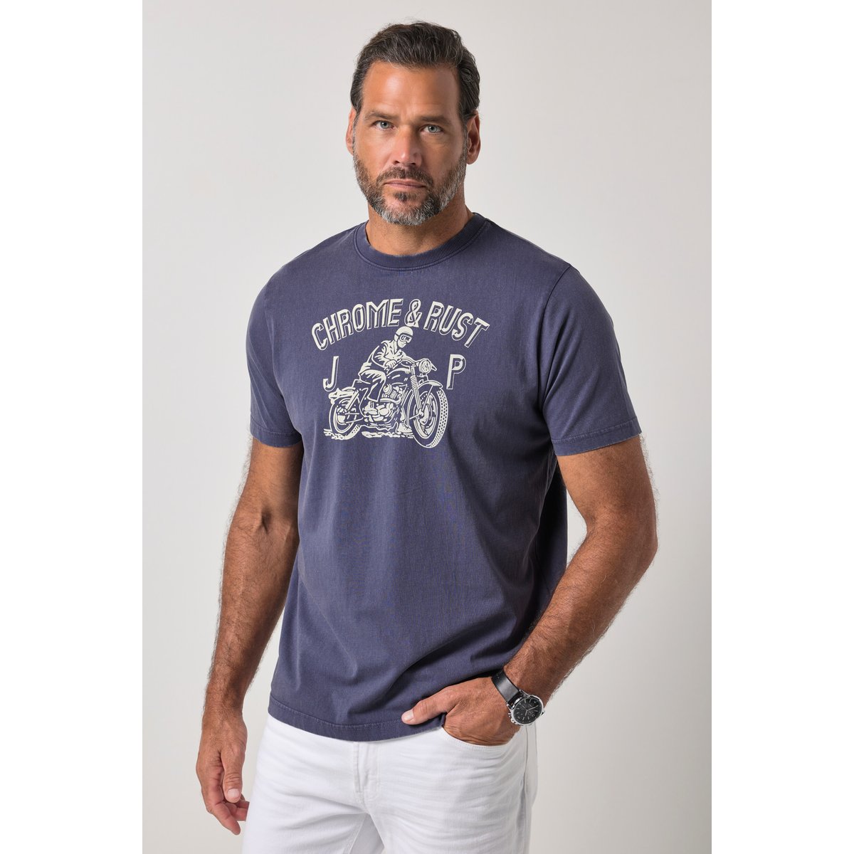 T-shirt style vintage violet, JP1880