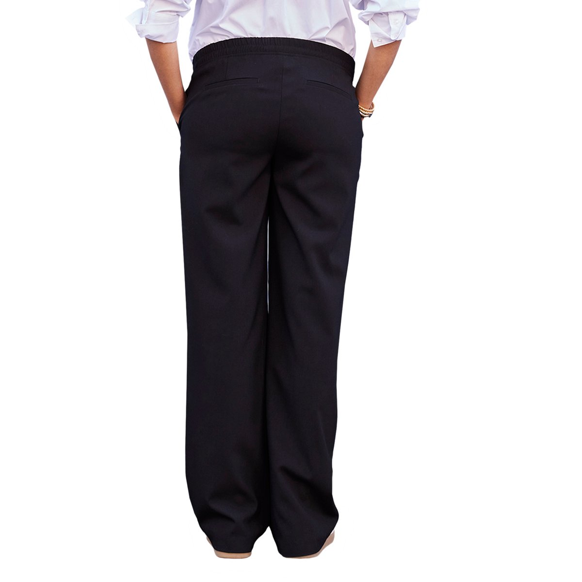 Pantalon large esprit tailleur grossesse noir, ENVIE DE FRAISE