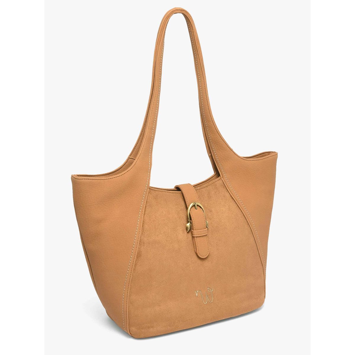 Sac porté épaule Ellebore camel, WOOMEN