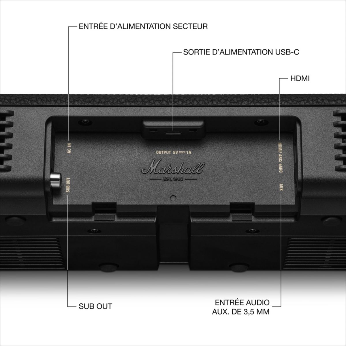 Barre de son HESTON 60 Noire noir, MARSHALL