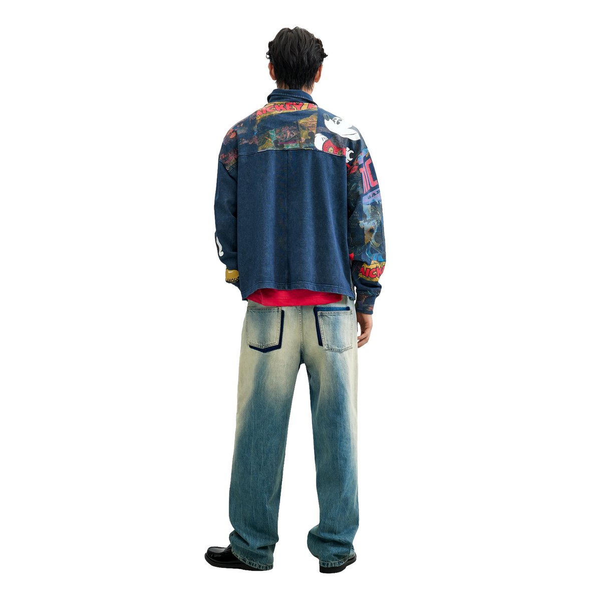 Sweat-shirt collage Mickey™ bleu, DESIGUAL