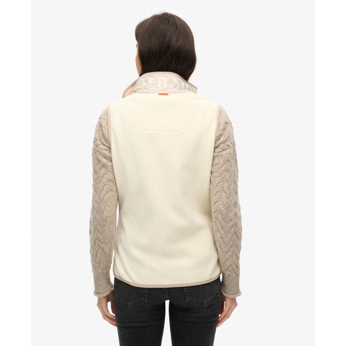 Gilet en polaire Active riz blanc, SUPERDRY