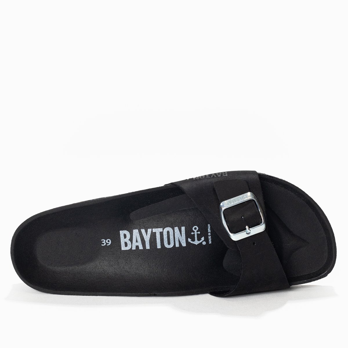Sandales en cuir ZEPHYR noir, BAYTON