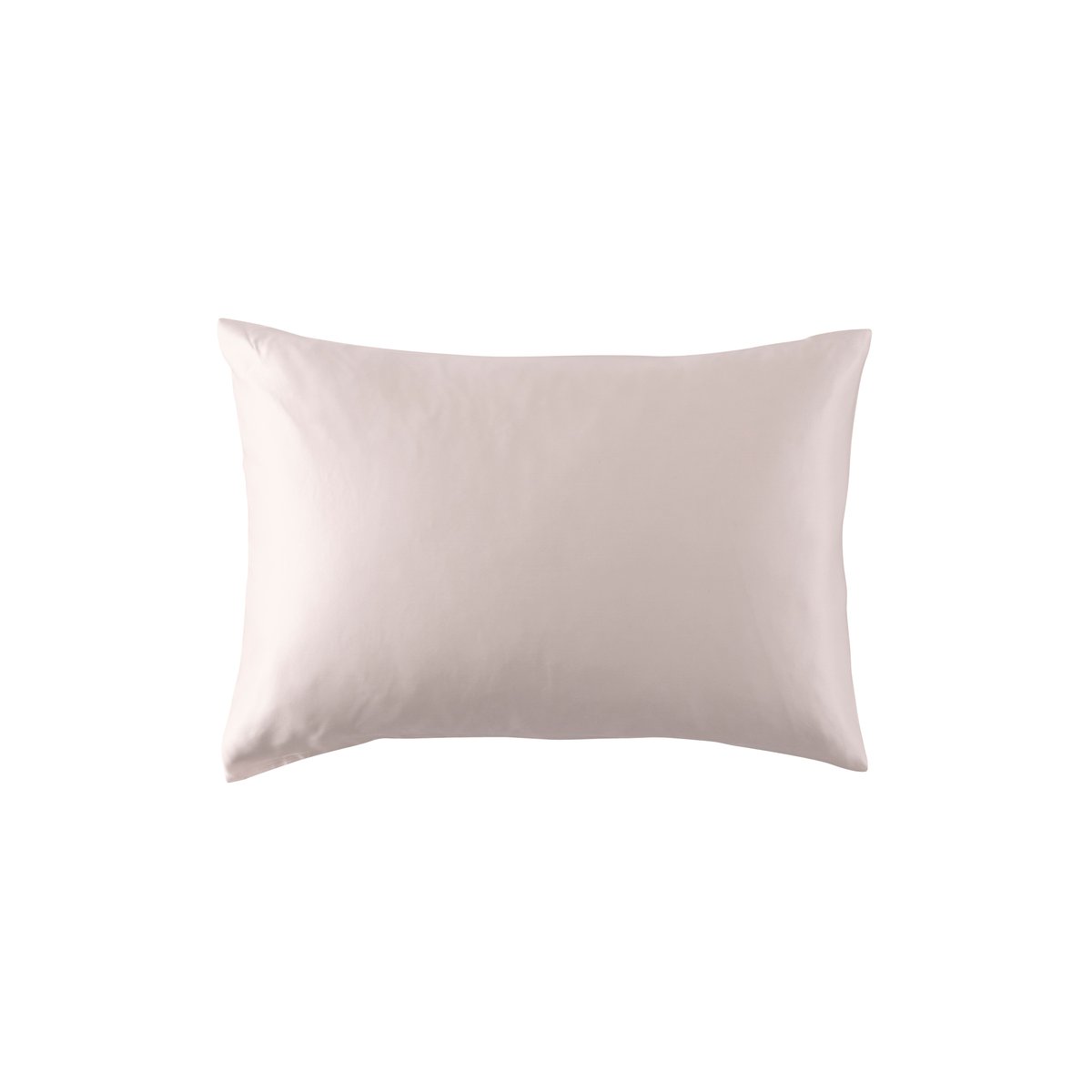 Taie d'oreiller rectangulaire soie de mûrier BEAUTÉ rose poudre, CARRE BLANC