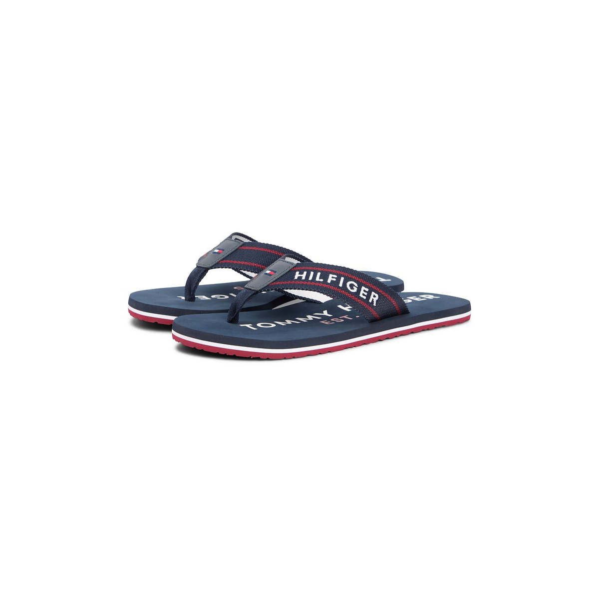 Infradito Sporty Hilfiger Beach blu marino, TOMMY HILFIGER