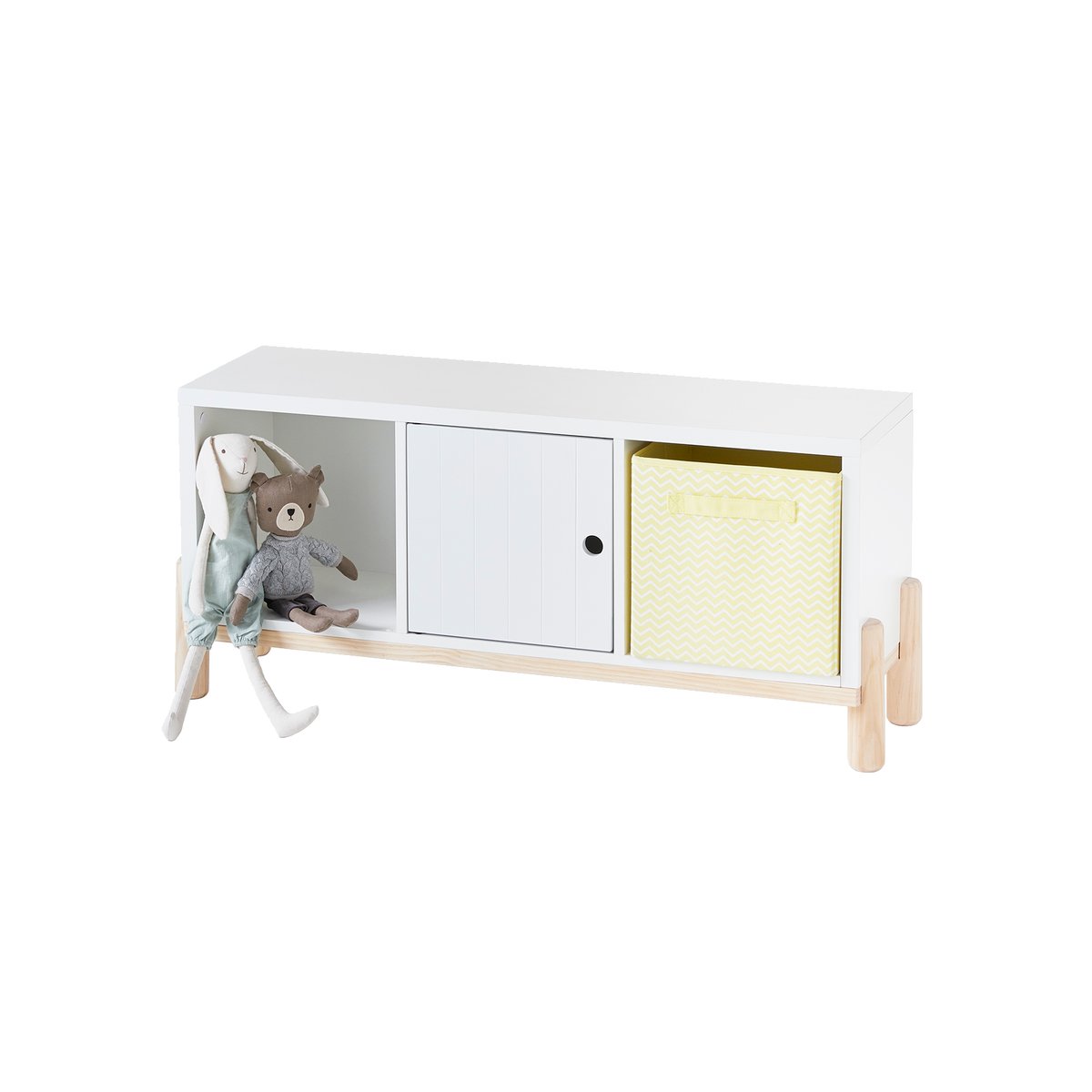 Meuble 3 cases blanc, VERTBAUDET