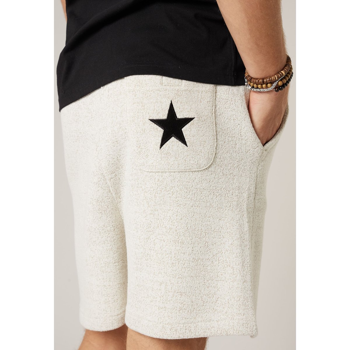 Short jogger homme en french terry DAPPER natural, DEELUXE