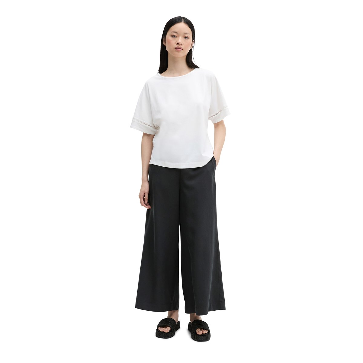 T-shirt relaxed avec TENCEL™ Modal blanc, MARC O'POLO