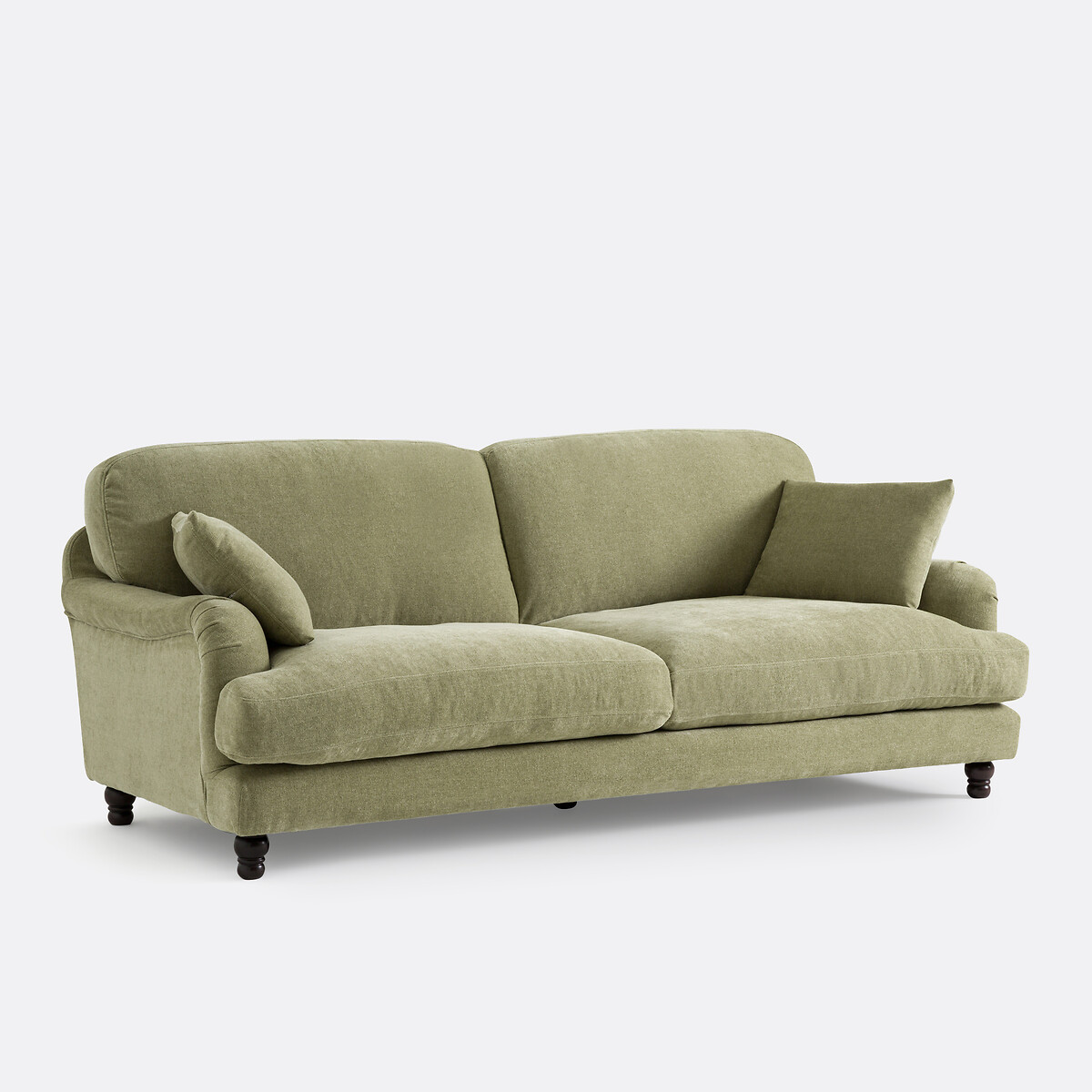 Canapé 3 ou 4 places, polyester chiné, NOON vert eucalyptus, LA REDOUTE INTERIEURS