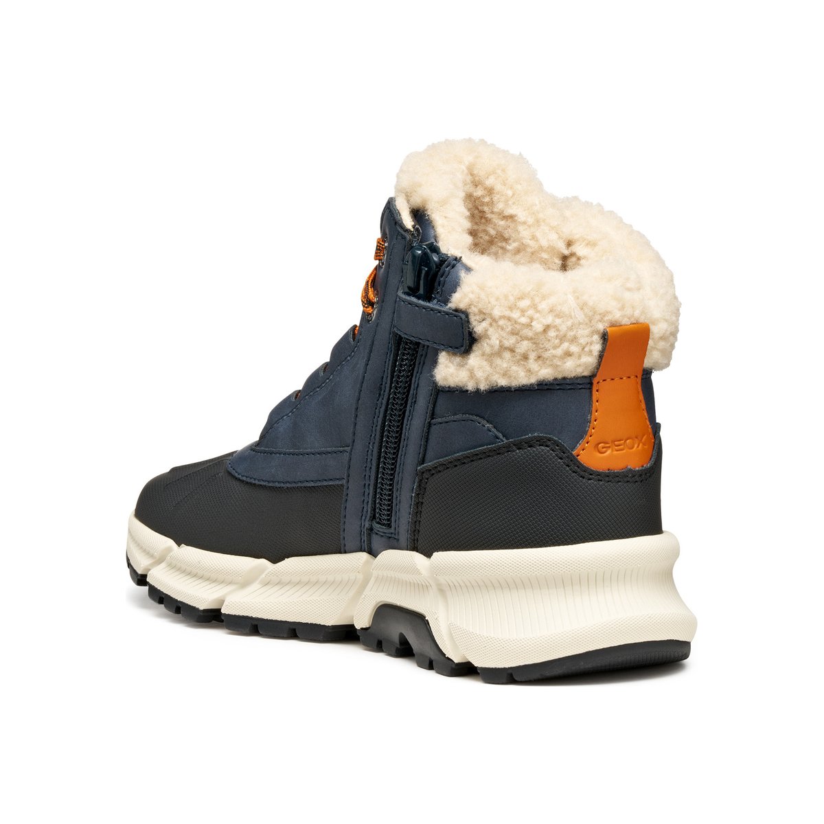 Bottes Et Bottines J FLEXYPER PLUS B ABX bleu marine/orange foncé, GEOX