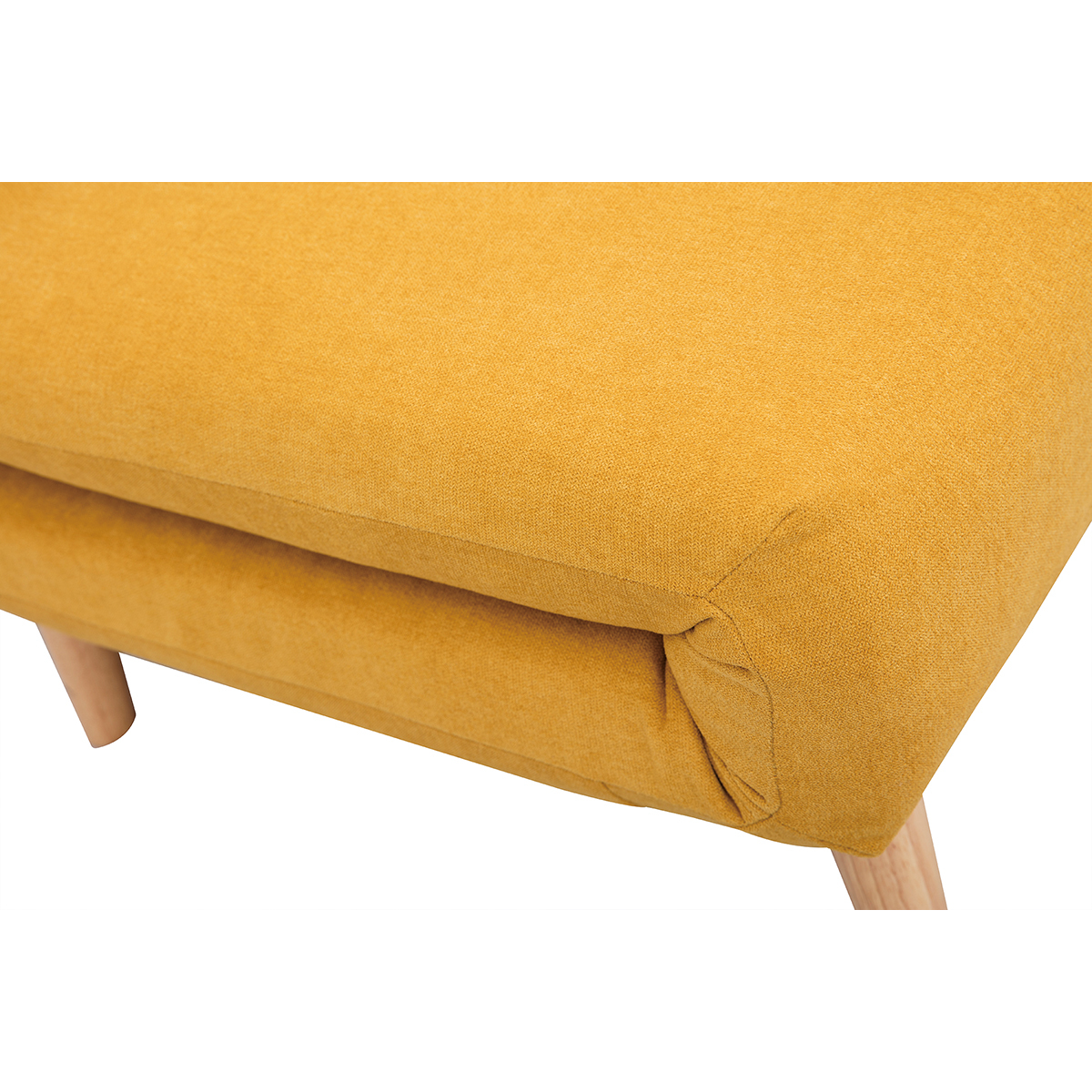 Chauffeuse scandinave 2 places convertible AMIKO jaune, MILIBOO