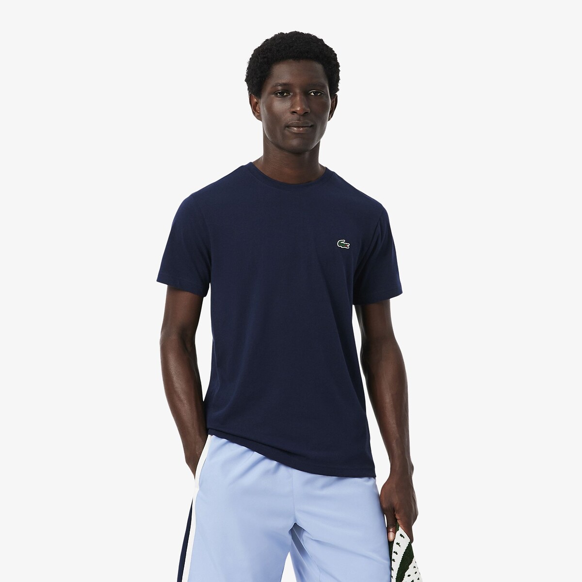 T-shirt Sport Ultra Dry crocodile graphique bleu-525, LACOSTE