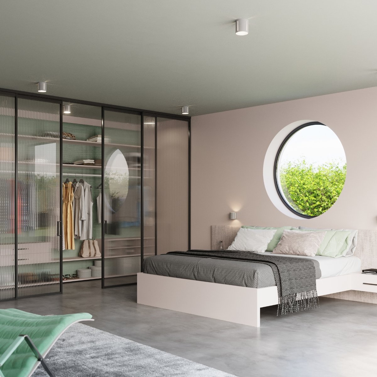 Plafonnier Aluminium Gris G9 1 Inez gris, EDEN
