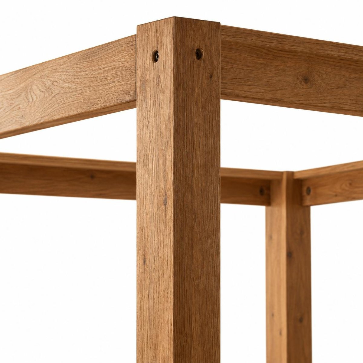 Lit baldaquin cadre 160 cm en bois – style naturel VERBIER bois naturel, PIER IMPORT