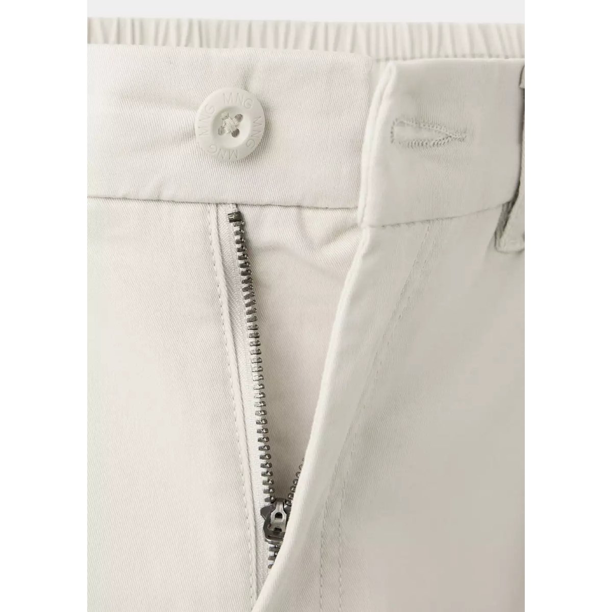 Pantalon droit cargo gris clair/pastel, MANGO TEEN