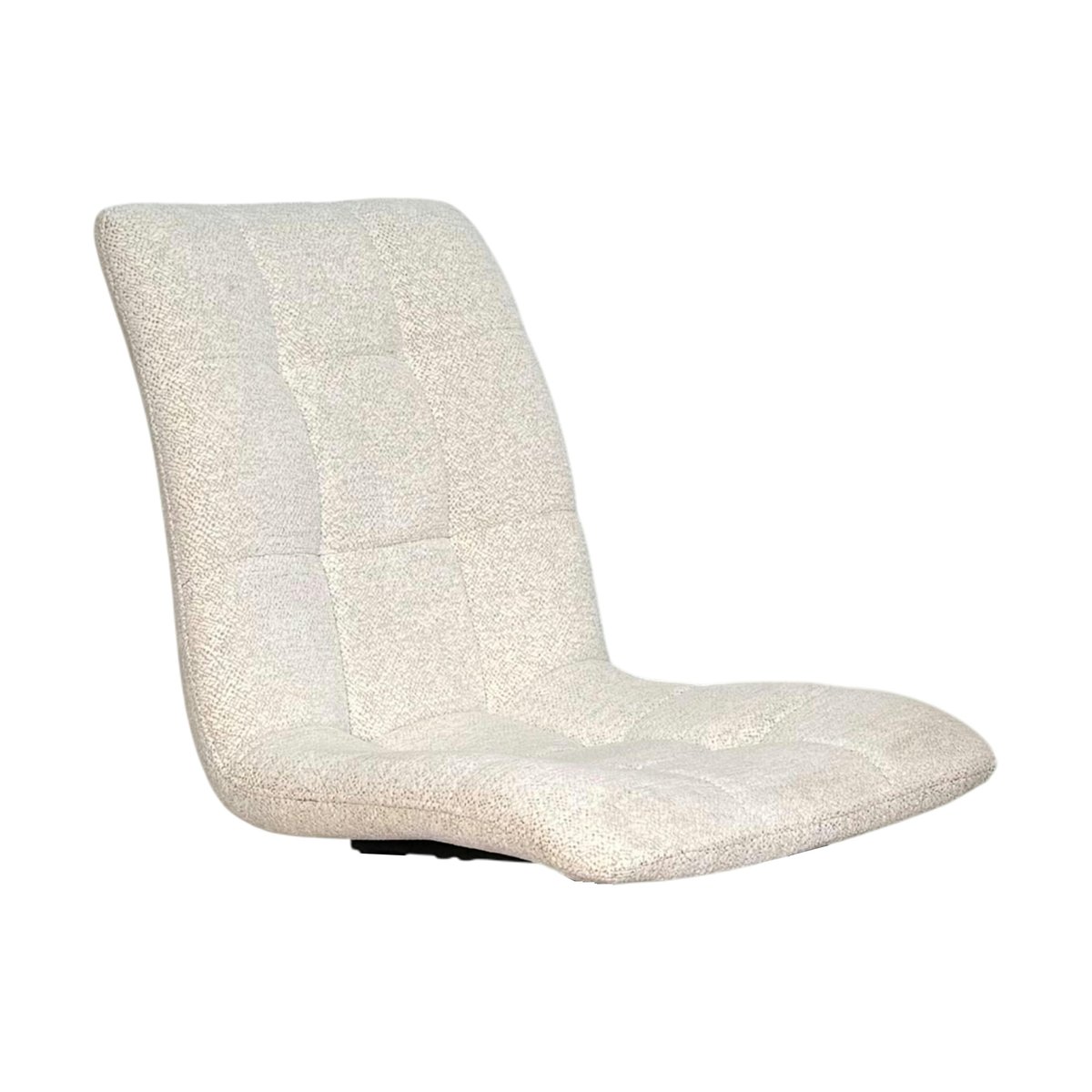 Chaise en tissu damier (lot de 2) LOMBARDIE beige, PIER IMPORT