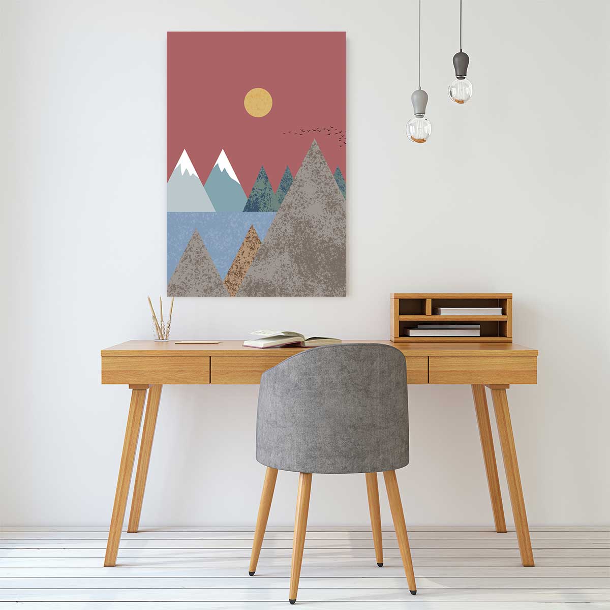Tableau Soleil couchant tableau alu dibond, HEXOA