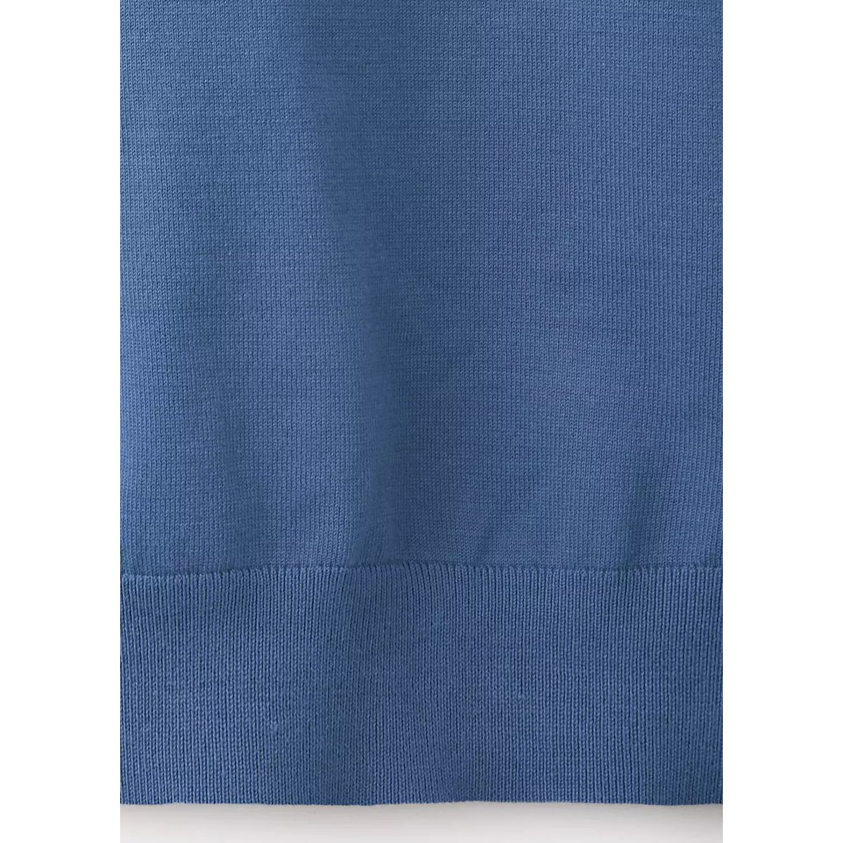 T-shirt 100 % coton en maille fine bleu indigo, MANGO MAN