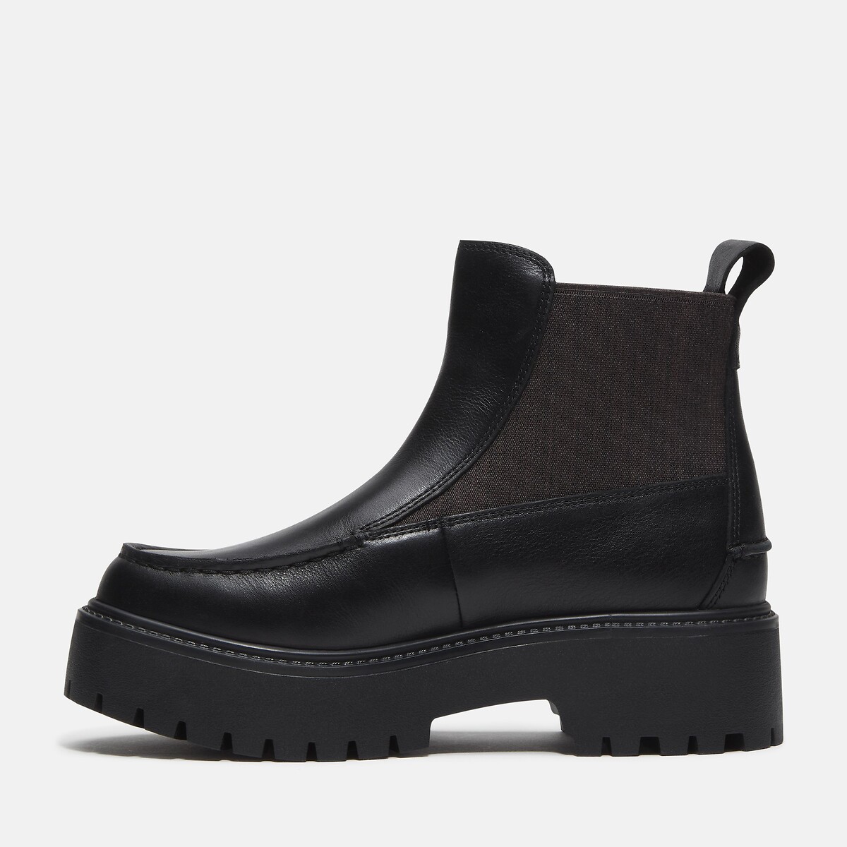 Bottines compensées, en cuir, STONE STREET MID CHELSEA noir, TIMBERLAND