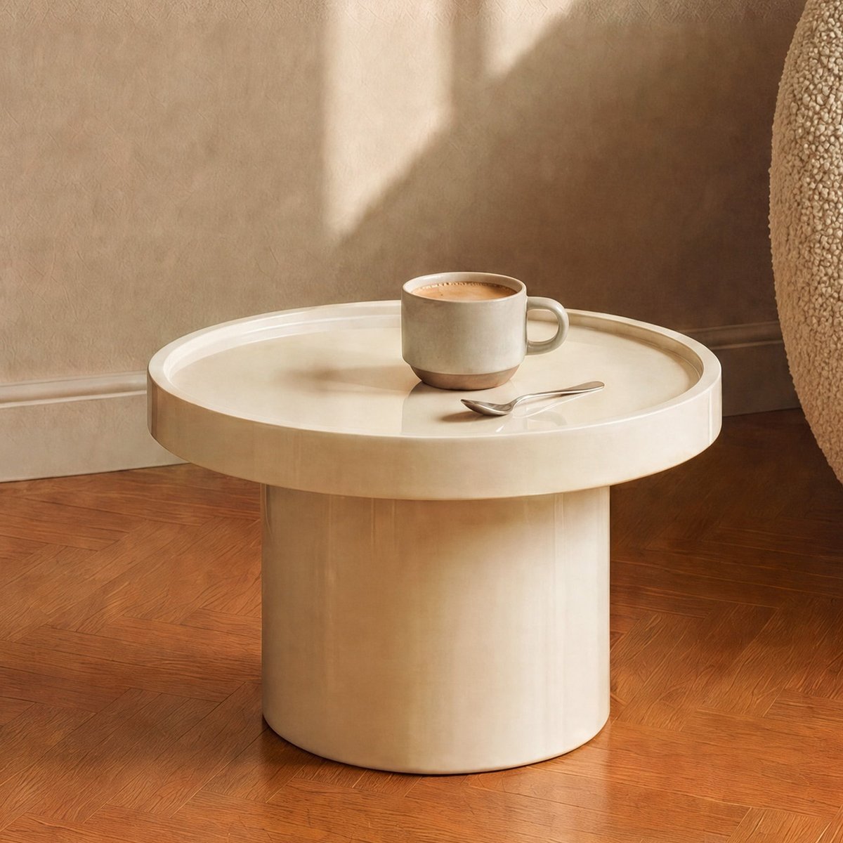 Table d'appoint Nora D50 cm - NORA blanc, MAISON PAVANE
