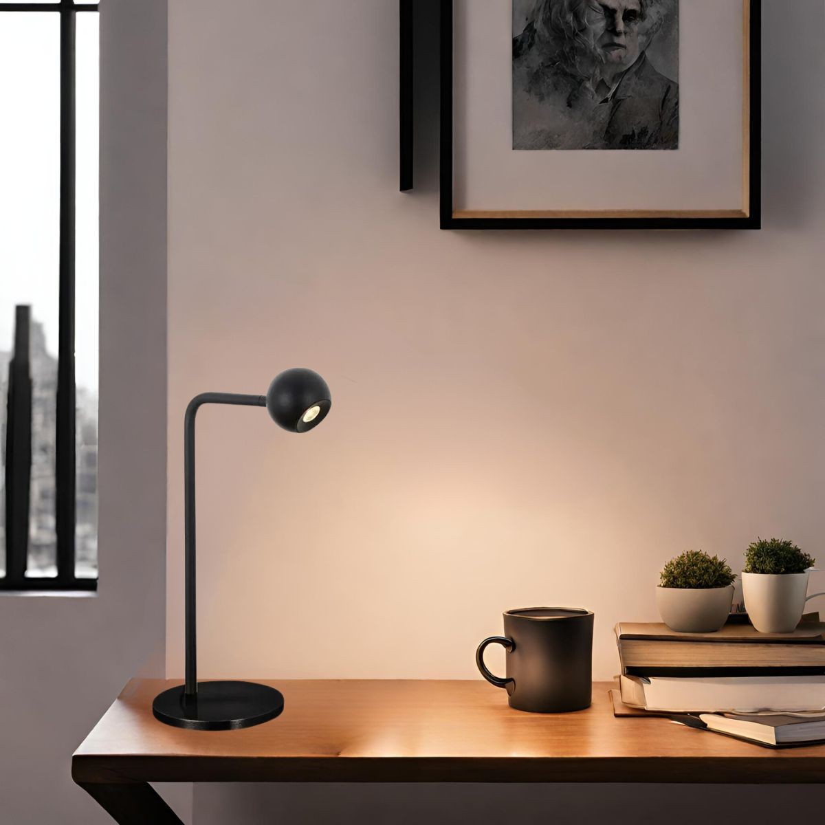 Lampe    EYES noir, MANTRA