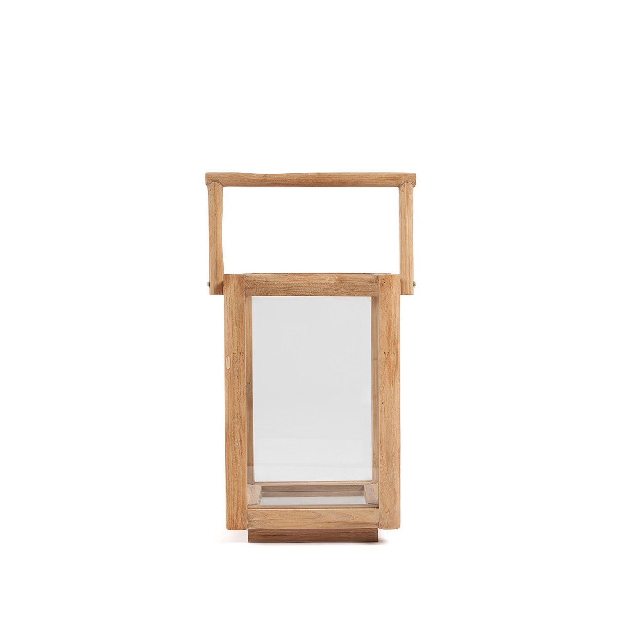 Lanterne en teck récupéré NUSA PENIDA beige, BAZAR BIZAR