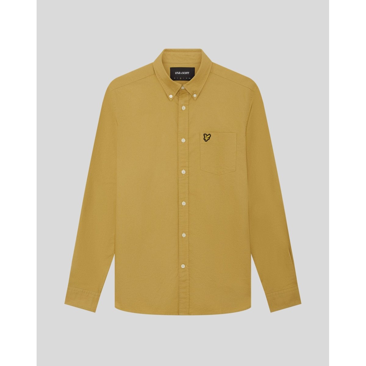 Chemise Oxford en coton boutonné beige grès, LYLE & SCOTT
