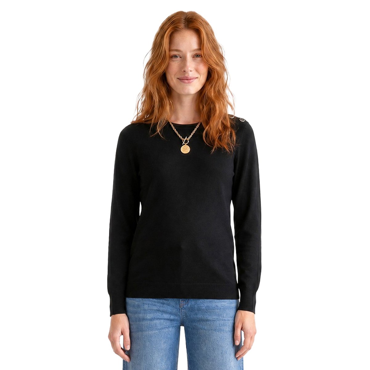 Pull de grossesse noir, VERTBAUDET