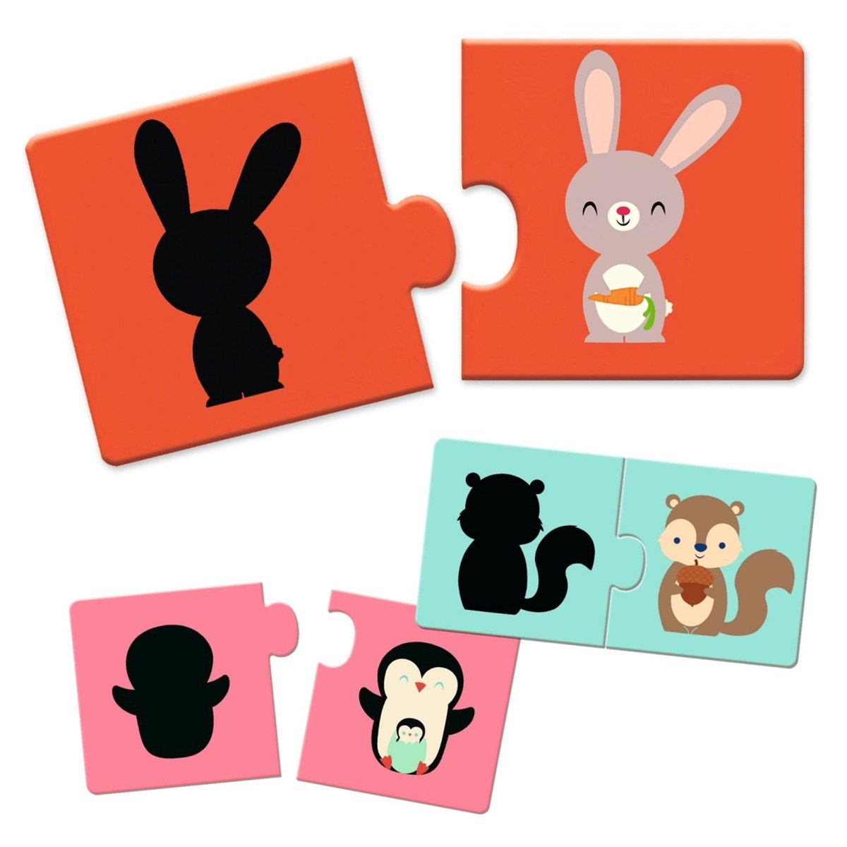 Puzzle duo Ombres multicolore, DJECO